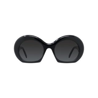 LOEWE LW40077I women Black Round Sunglasses