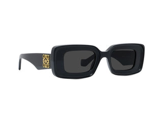 LOEWE Anagram LW40101I women Black Rectangle Sunglasses