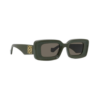 LOEWE Anagram LW40101I women Green Rectangle Sunglasses