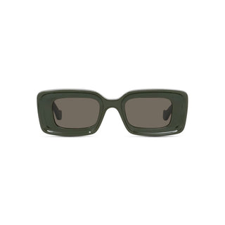 LOEWE Anagram LW40101I women Green Rectangle Sunglasses