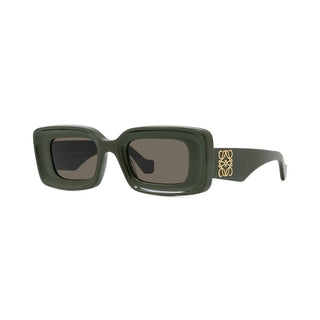 LOEWE Anagram LW40101I women Green Rectangle Sunglasses