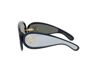 LOEWE Anagram LW40108I men Black Shield Sunglasses