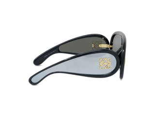 LOEWE Anagram LW40108I men Black Shield Sunglasses