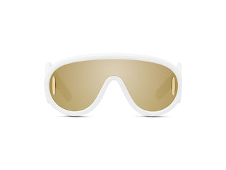 LOEWE Anagram LW40108I men Gold Shield Sunglasses