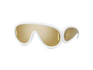 LOEWE Anagram LW40108I men Gold Shield Sunglasses