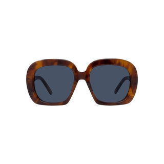 LOEWE LW40113U women Havana Geometric Sunglasses