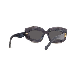 LOEWE LW40114I women Black Rectangle Sunglasses