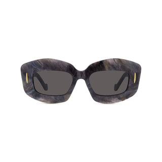 LOEWE LW40114I women Black Rectangle Sunglasses