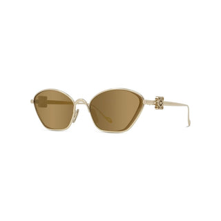 LOEWE Anagram LW40115U women Gold Cat Eye Sunglasses