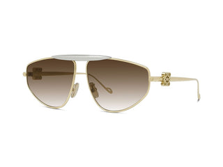 LOEWE Anagram LW40116U women Gold Pilot Sunglasses