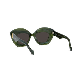 LOEWE LW40127I women Green Cat Eye Sunglasses