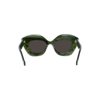 LOEWE LW40127I women Green Cat Eye Sunglasses