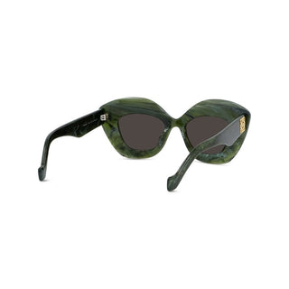 LOEWE LW40127I women Green Cat Eye Sunglasses