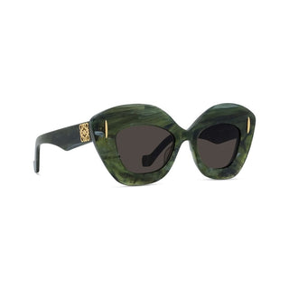 LOEWE LW40127I women Green Cat Eye Sunglasses