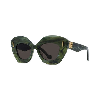 LOEWE LW40127I women Green Cat Eye Sunglasses