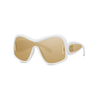 LOEWE LW40131I women White Shield Sunglasses