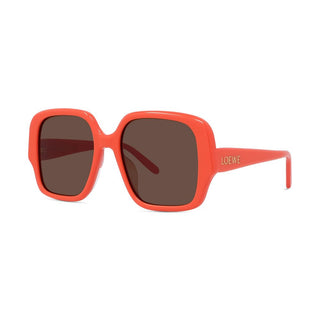 LOEWE LW40134U women Orange Geometric Sunglasses