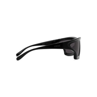 LOEWE LW40143U men Black Shield Sunglasses