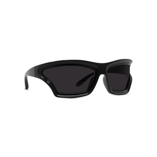 LOEWE LW40143U men Black Shield Sunglasses