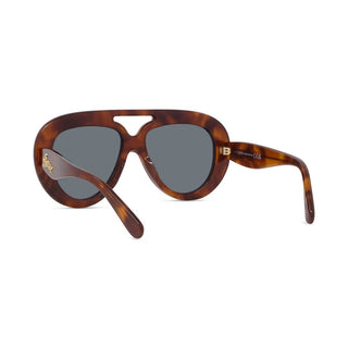 LOEWE LW40144U men Havana Pilot Sunglasses