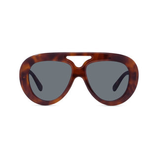 LOEWE LW40144U men Havana Pilot Sunglasses