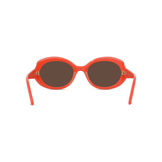 LOEWE LW40147I women Red Oval Sunglasses