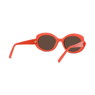 LOEWE LW40147I women Red Oval Sunglasses