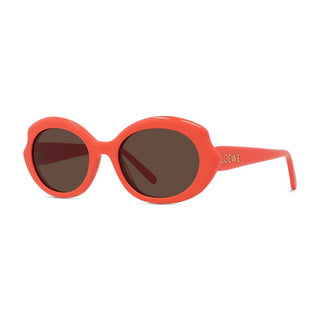 LOEWE LW40147I women Red Oval Sunglasses