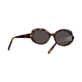 LOEWE LW40147I women Havana Geometric Sunglasses