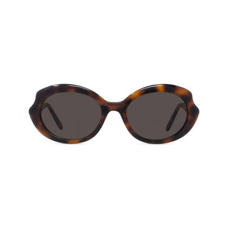 LOEWE LW40147I women Havana Geometric Sunglasses