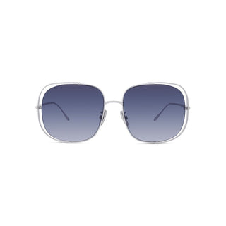 LOEWE LW40148U women Silver Rectangle Sunglasses