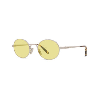 LOEWE Slim LW40151U men Silver Oval Sunglasses