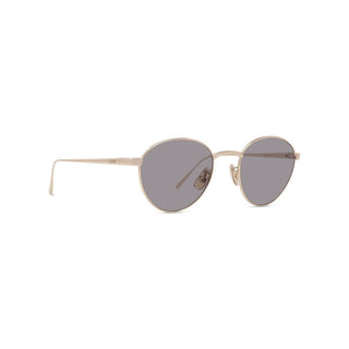 LOEWE Slim LW40152U men Gold Round Sunglasses