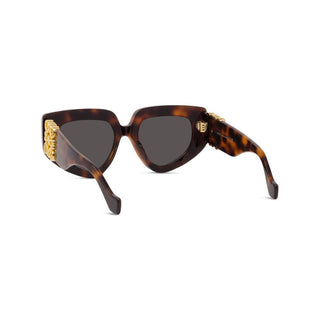 LOEWE Anagram LW40154U women Havana Geometric Sunglasses