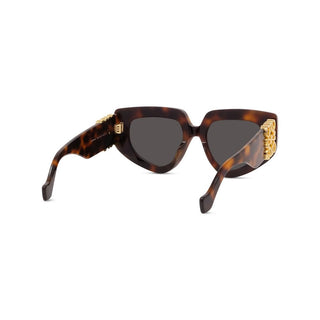 LOEWE Anagram LW40154U women Havana Geometric Sunglasses