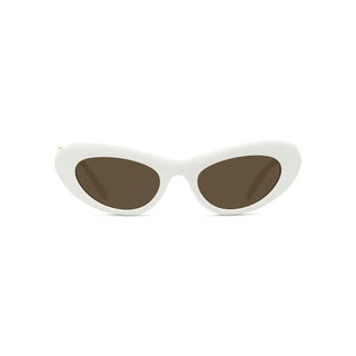 LOEWE Slim LW40156U women White Oval Sunglasses