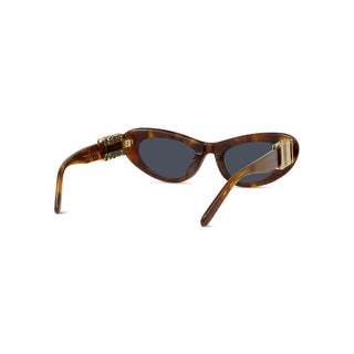 LOEWE Slim LW40156U women Havana Oval Sunglasses