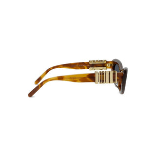 LOEWE Slim LW40156U women Havana Oval Sunglasses