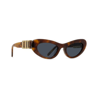 LOEWE Slim LW40156U women Havana Oval Sunglasses