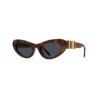 LOEWE Slim LW40156U women Havana Oval Sunglasses