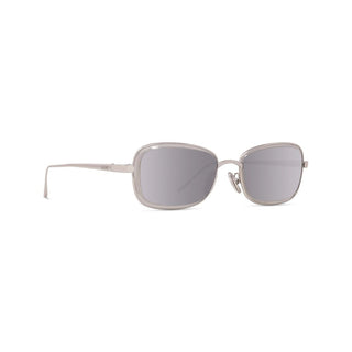 LOEWE Anagram LW40159U women Silver Geometric Sunglasses