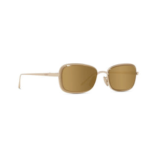 LOEWE Anagram LW40159U women Gold Geometric Sunglasses