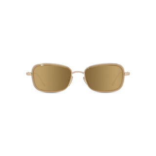 LOEWE Anagram LW40159U women Gold Geometric Sunglasses