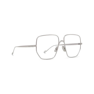 LOEWE LW50079U women Silver Geometric Eyeglasses