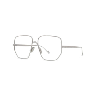 LOEWE LW50079U women Silver Geometric Eyeglasses