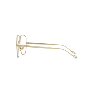 LOEWE LW50079U women Gold Geometric Eyeglasses