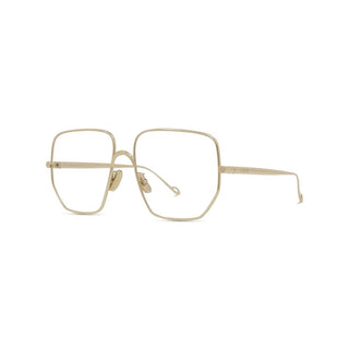 LOEWE LW50079U women Gold Geometric Eyeglasses