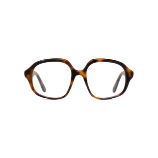 LOEWE LW50080I women Havana Geometric Eyeglasses