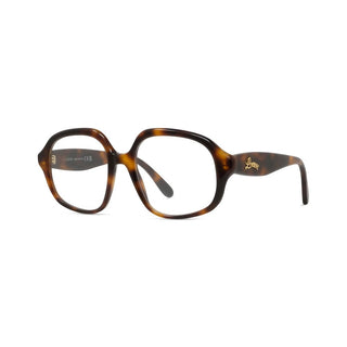 LOEWE LW50080I women Havana Geometric Eyeglasses