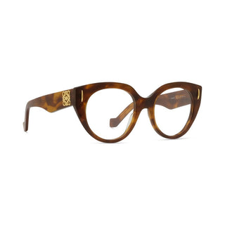 LOEWE Anagram LW50081I women Havana Geometric Eyeglasses